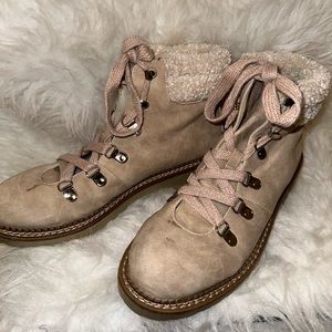 Tan winter boots